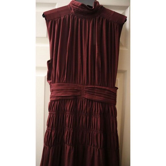 Derek Lam Burgundy Midi Dress XL sizing - Picture 6 of 13